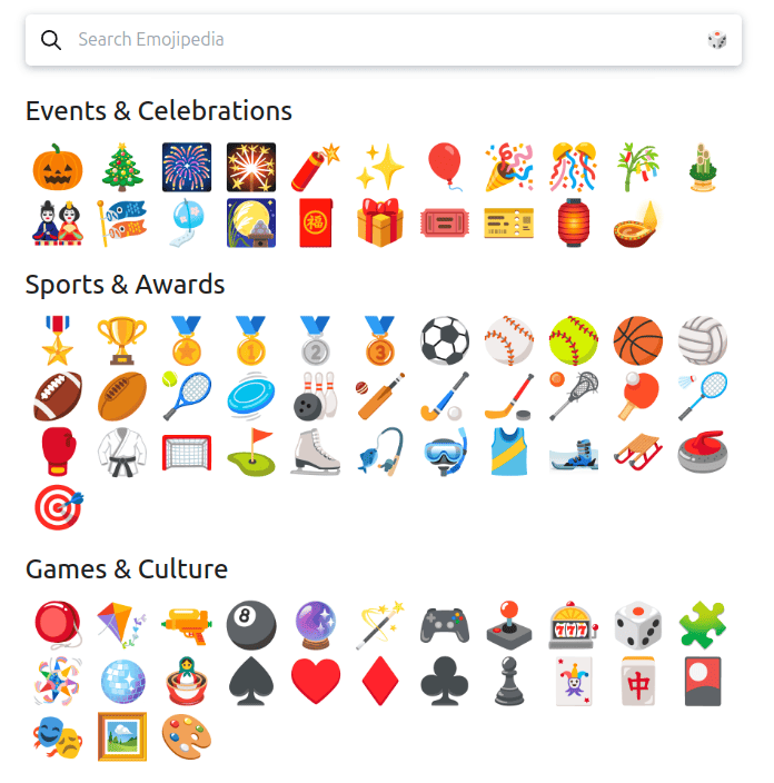 Groepsnamen met emojicons